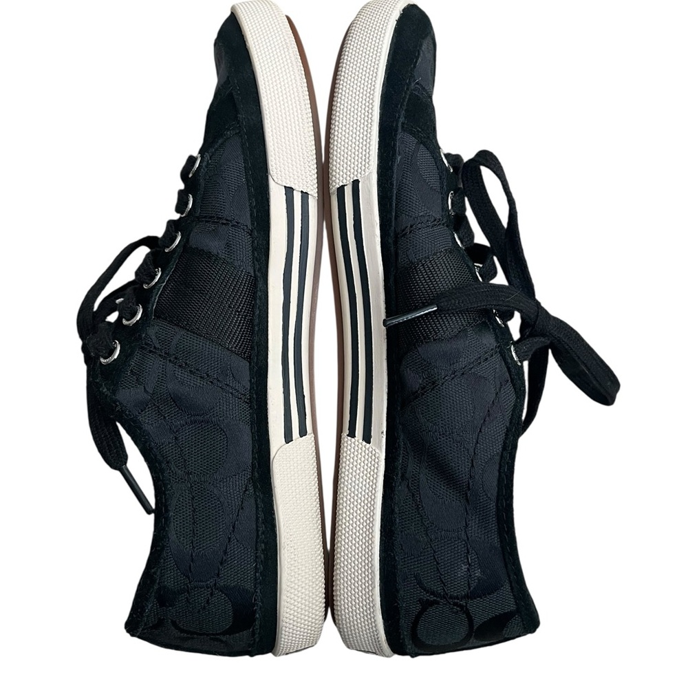 COACH Men’s Brad FS Size 8D Low Top Sneakers | Women 9.5M Black UNISEX - Picture 8 of 10